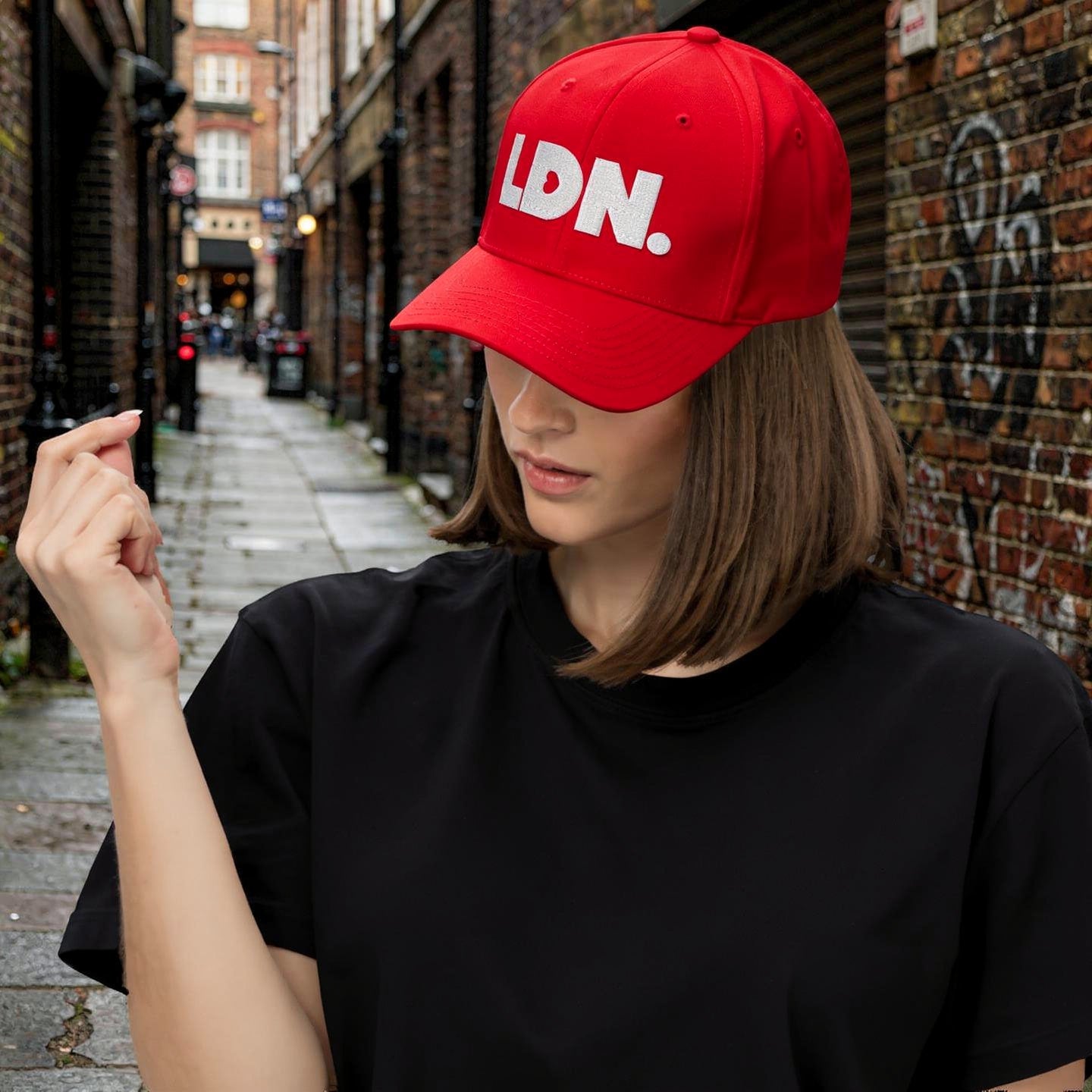 Structured twill cap with bold LDN. embroidery. Available in black, camo, red, navy, khaki and more. Two fitted sizes (S/M, L/XL). Clean finish, no mesh.