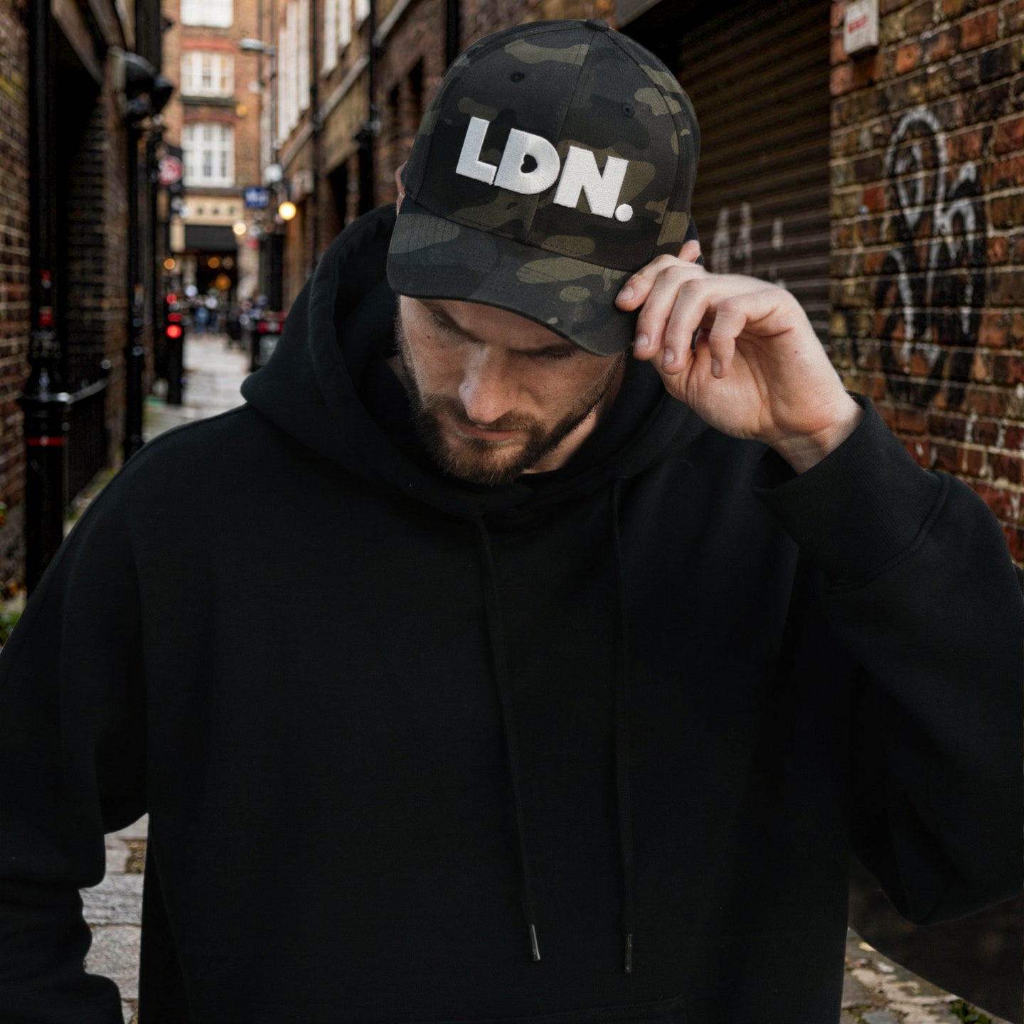 LDN. Structured Twill Cap – Embroidered Fitted Hat