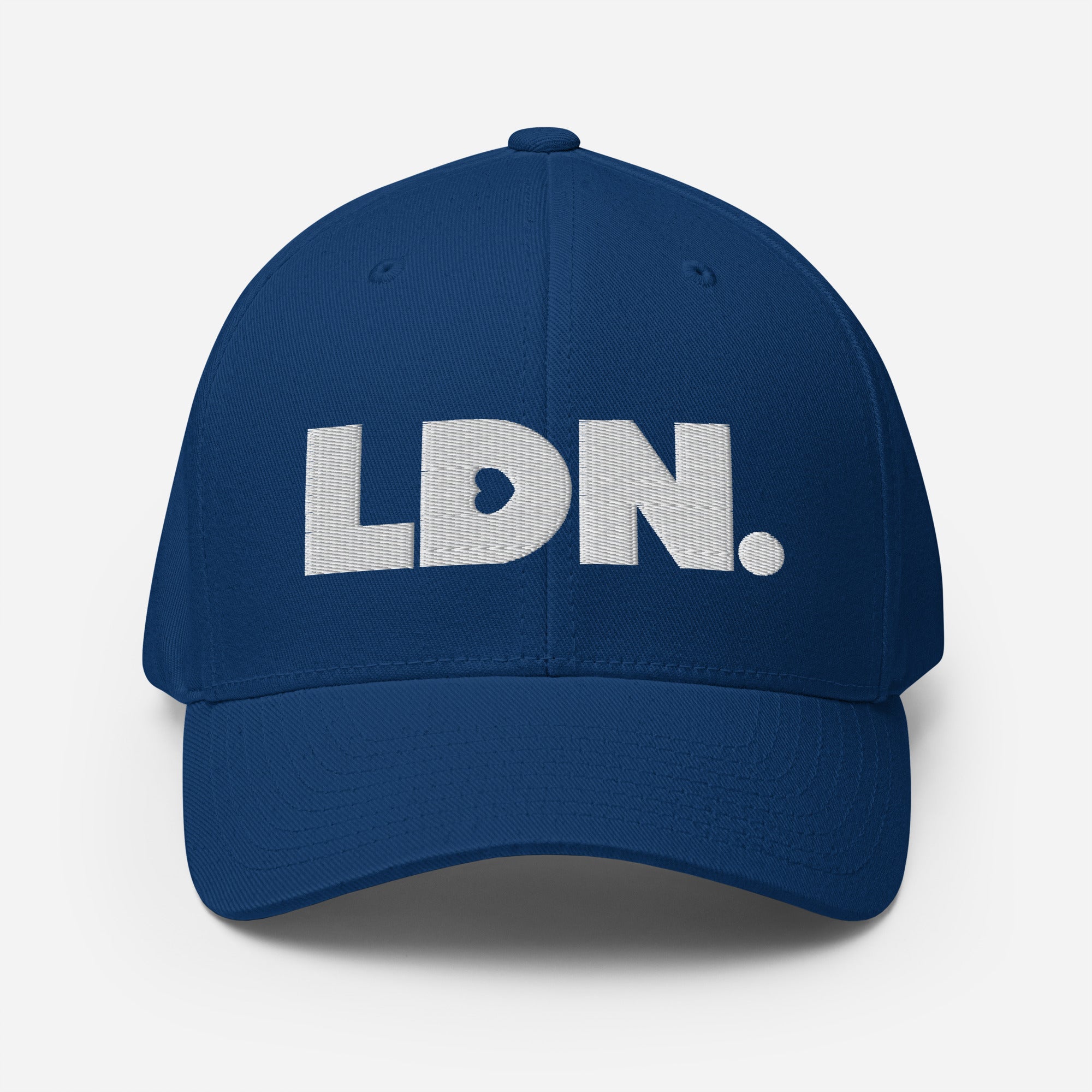 Structured twill cap with bold LDN. embroidery. Available in black, camo, red, navy, khaki and more. Two fitted sizes (S/M, L/XL). Clean finish, no mesh.