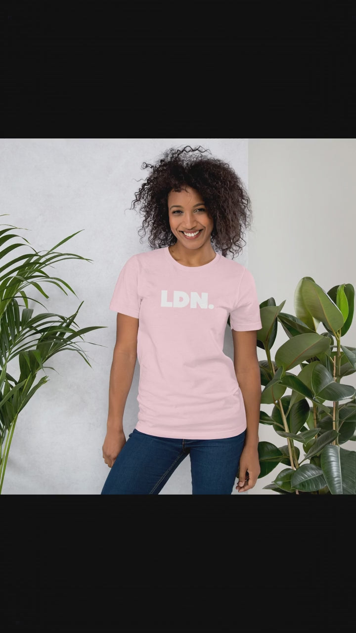 LDN. unisex t-shirt (white logo)