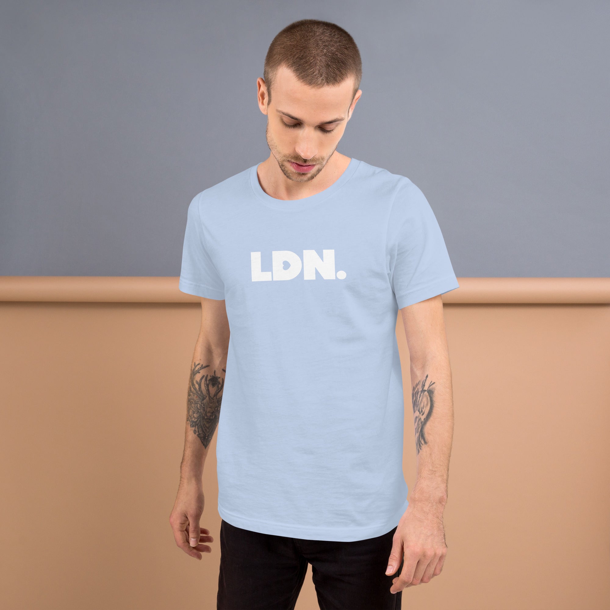 LDN. unisex t-shirt (white logo)